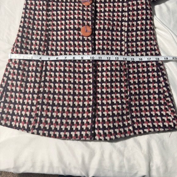 Casade Kelvin Pea Jacket Purple Pink and White Wool Bend Size XS (1) (Juniors) - Picture 15 of 16